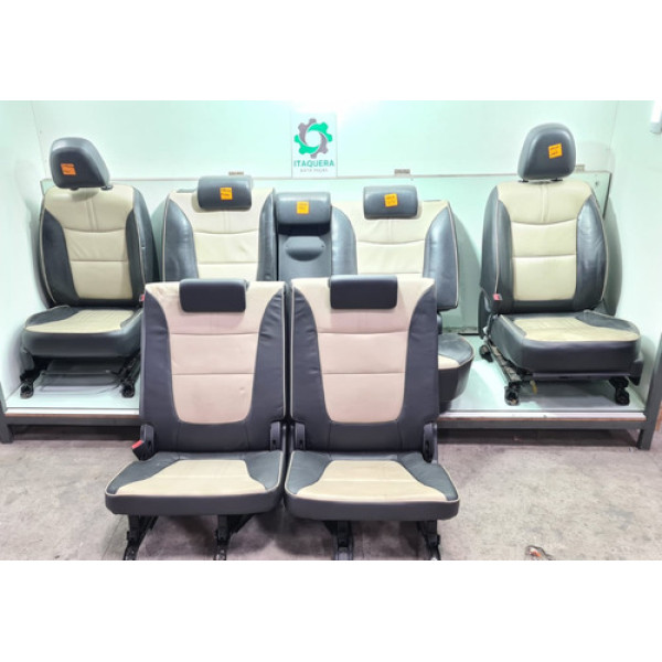Jogo De Banco Couro Kia Sorento Ano 2012 2013 / 7 Lugares