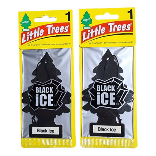 Kit 2 Unidade Cheirinho Automotivo Little Trees Black Ice 