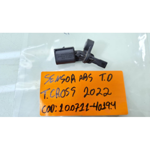 Sensor Abs Traseiro Direito Vw Nivus Tcross N°10071140194