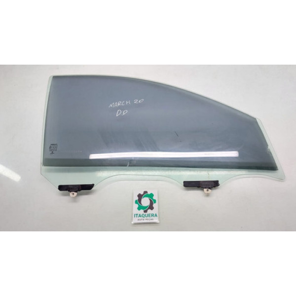 Vidro Porta Dianteiro Direito Nissan March Ano 2019 2020