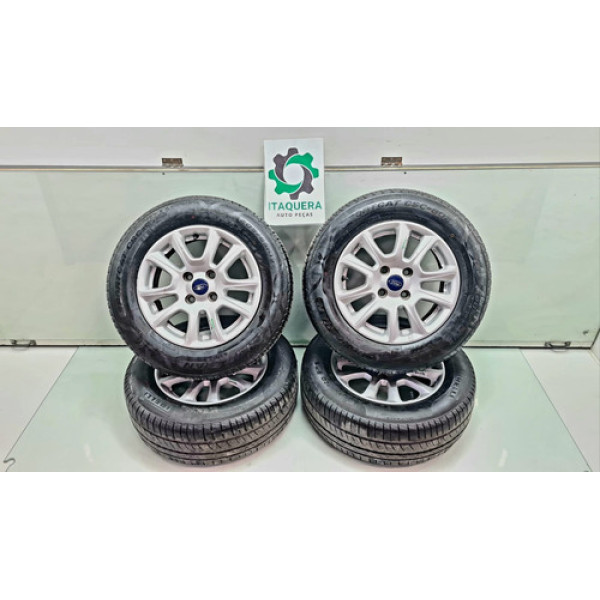Jogo Roda Com Pneu 205/65 R15 Ford Ecosport Ano 2019 2020