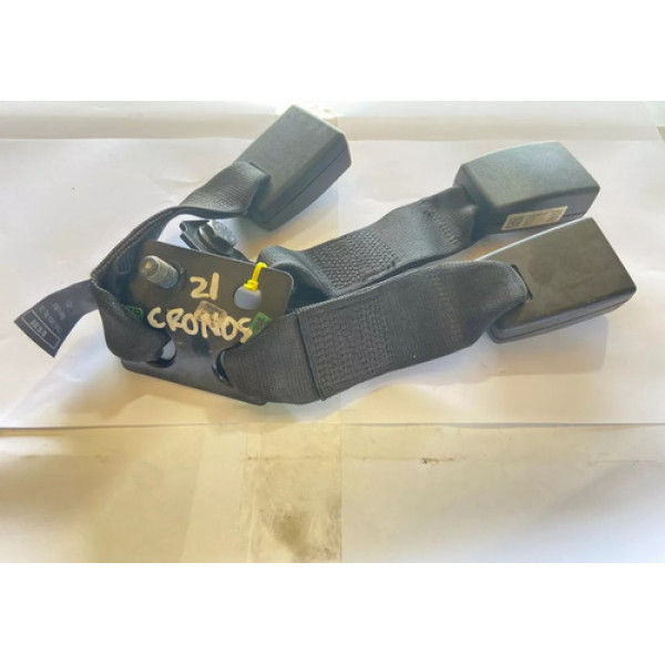 Duplo Engate Cinto Traseiro Fiat Cronos Ano 2020 2021