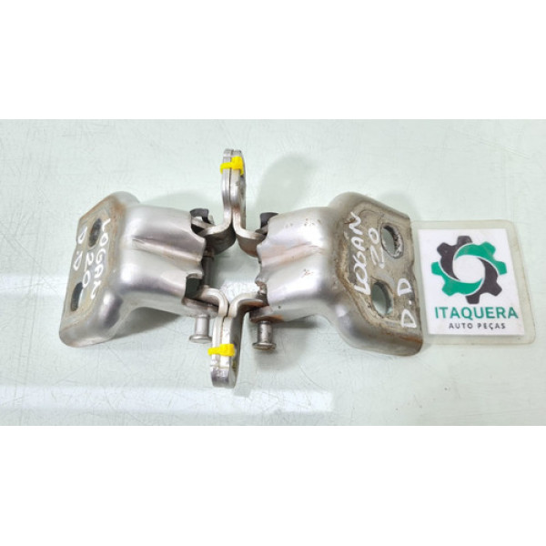 Par Dobradiça Porta Dianteira Direita Sandero Logan 2020