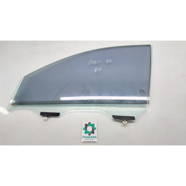 Vidro Porta Dianteira Esquerda Nissan March Ano 2019 2020