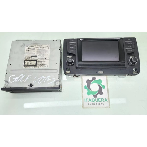 Kit Multimidia Tela Central Vw Golf Tsi Ano 2013 2014 2015