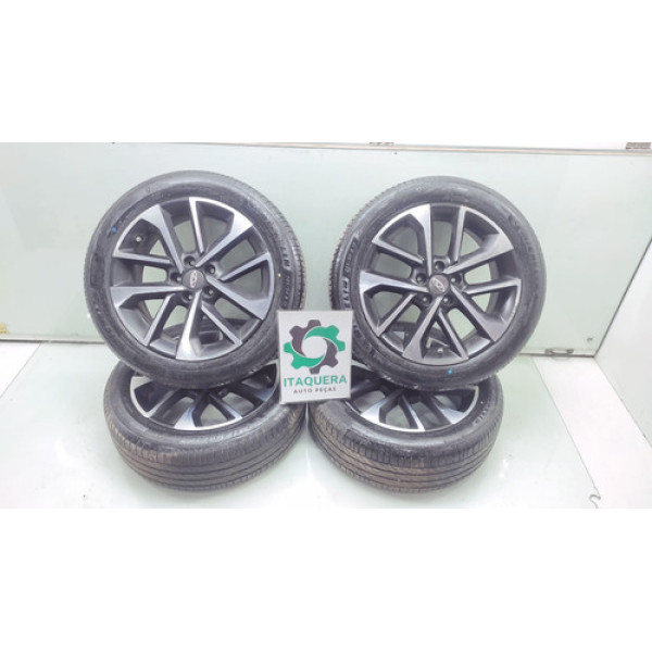 Jogo Roda Com Pneu 205/50 R17 Chery Arrizo 5 Ano 2019 2020