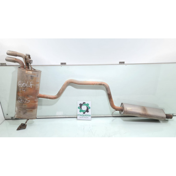 Escape Escapamento Silencioso Vw Golf 1.4 Tsi 2015