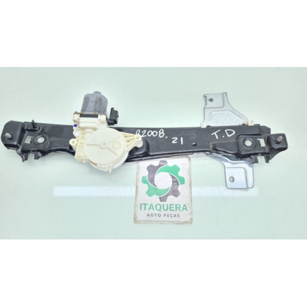 Maquina Vidro Traseira Direito Peugeot 208 2008 Ano 2022