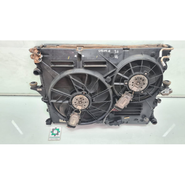 Kit Radiador Ventoinha Porsche Cayenne 3.6 V6 Ano 2008