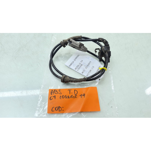 Sensor Abs Traseiro Direito Citroen C4 Lounge 1.6 Ano 2019