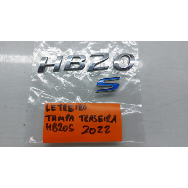 Emblema Letreiro Tampa Traseira Hyundai Hb20 Ano 2020 A 2023