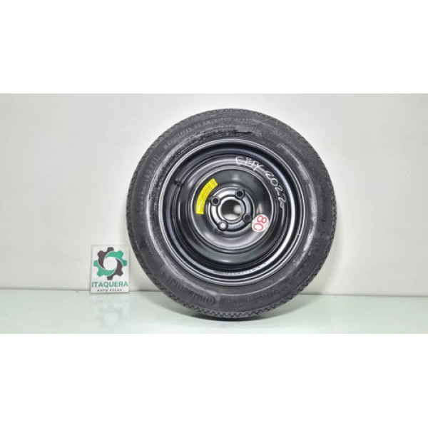 Estepe Fino Pneu Novo T135/80 Aro 15 Honda City Fit 2020