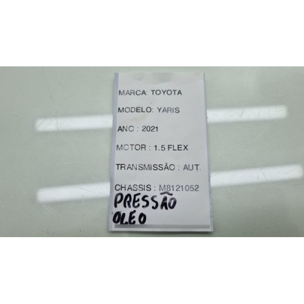 Sensor Pressao Oleo Cambio Toyota Yaris 1.5 Ano 2020 2021