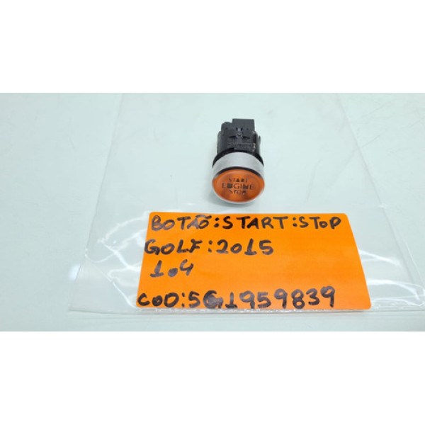 Botao Comando Start Stop Vw Golf 1.4 Tsi Ano 2014 2015