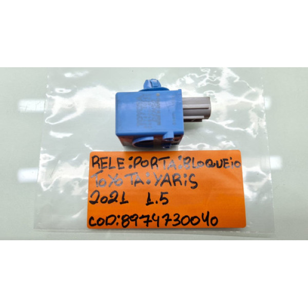 Rele Porta Bloqueio Toyota Yaris 1.5 Ano 2020 2021 Original