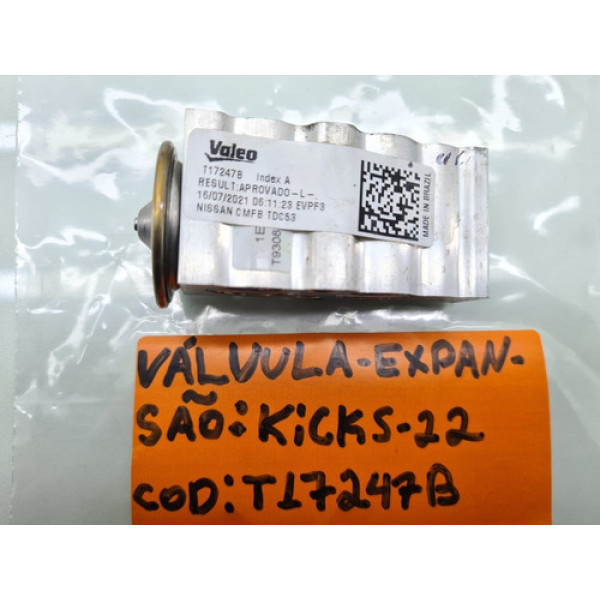 Válvula Expansão Ar Condicionado Nissan Kicks 1.6 Ano 2022