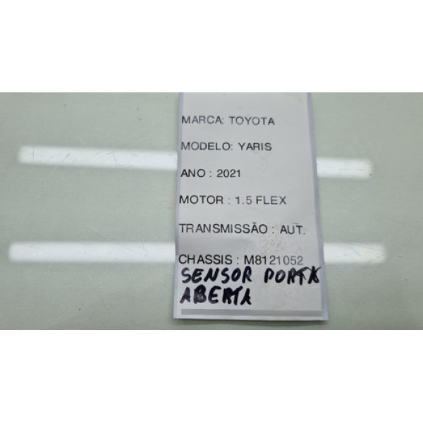 Sensor Porta Aberta Toyota Yaris 1.5 Ano 2019 2020 2021