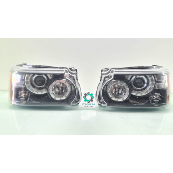 Par Farol Range Rover Sport Ano 2012 2013 / Mascara Negra