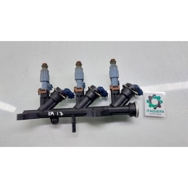 Flauta Com Bicos Injetores Ford Ka 1.0 3cc Ano 2017 2018